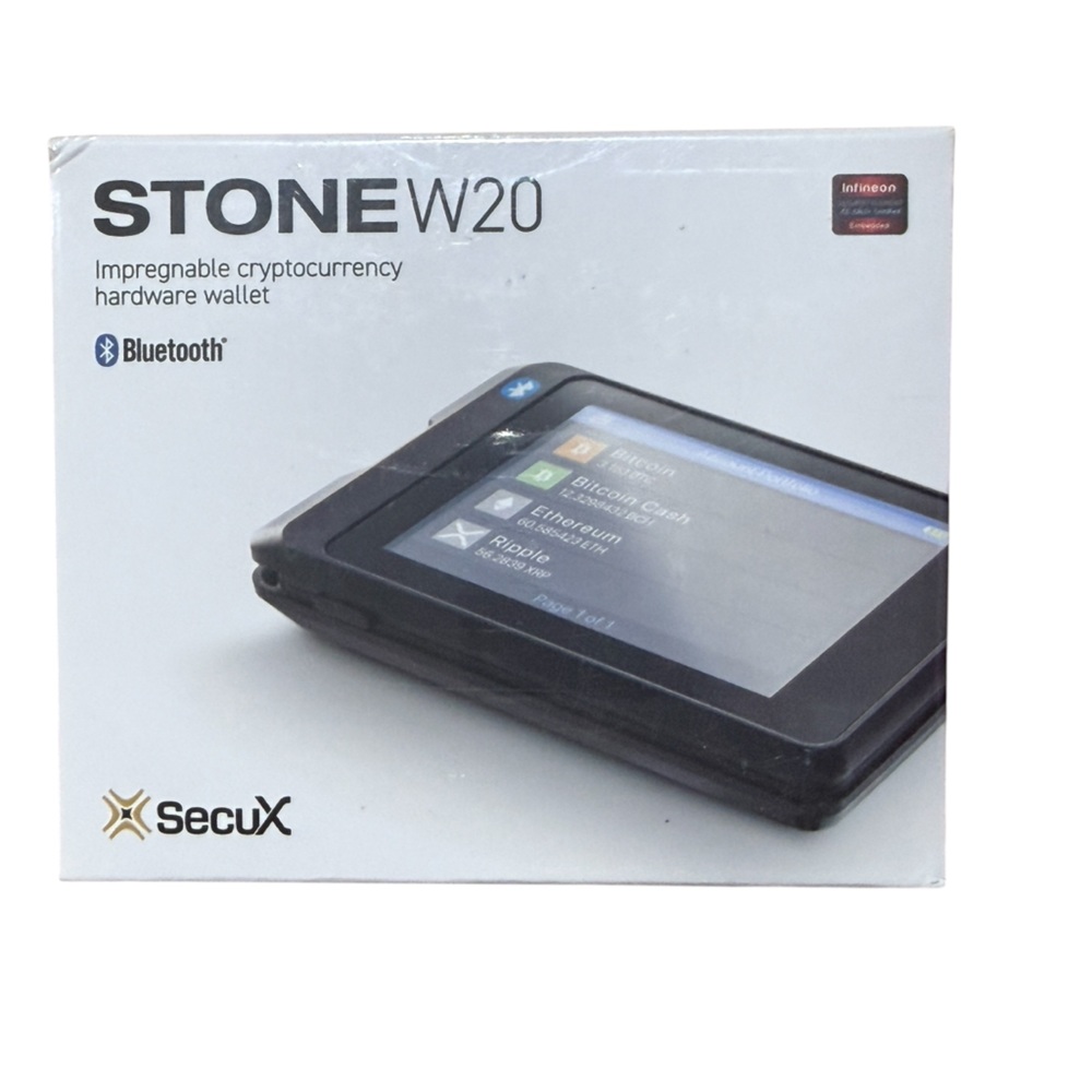 NWT SecuX Black STONEW20 Impregnable Cryptocurrency Hardware Wallet